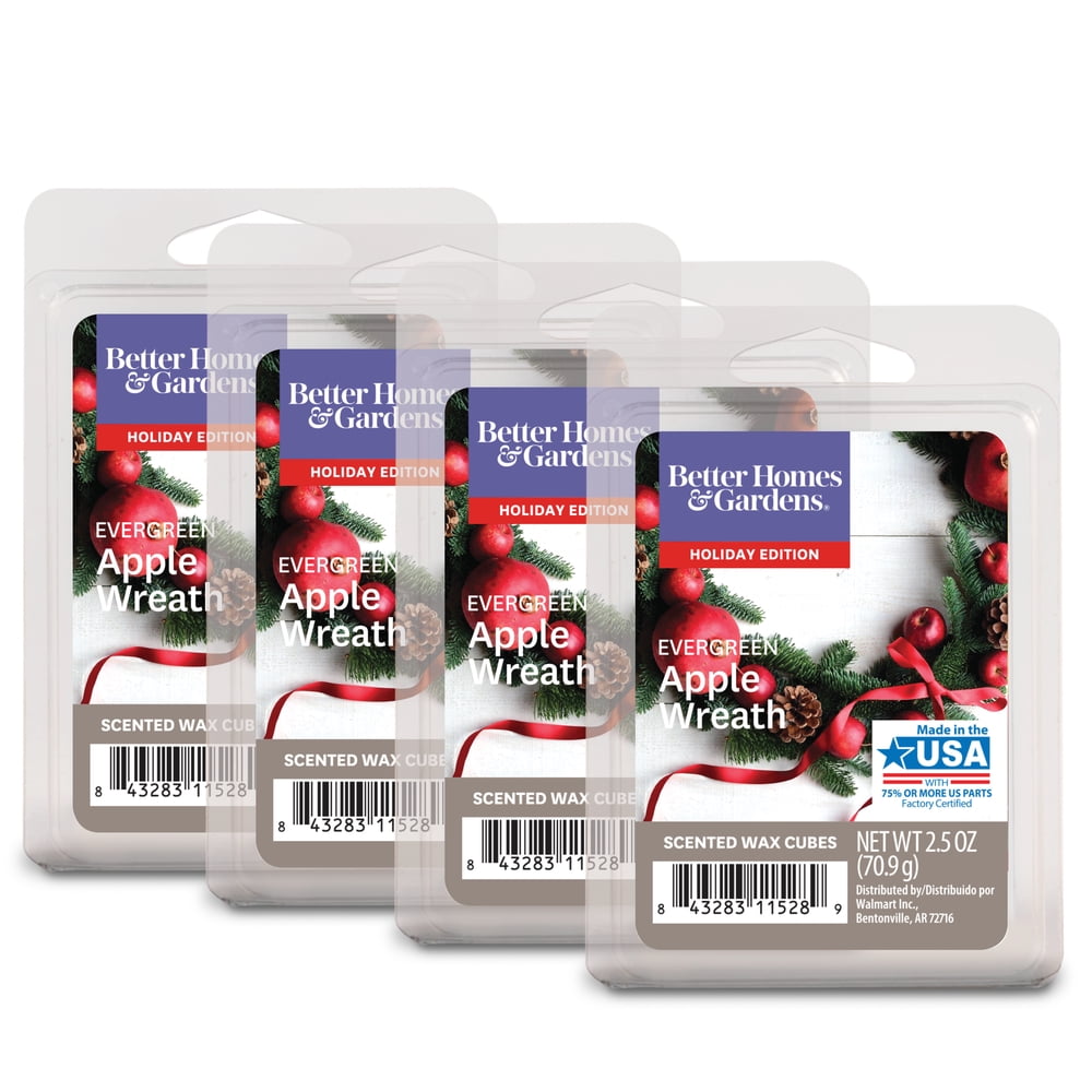 Evergreen Apple Wreath Scented Wax Melts, Better Homes & Gardens, 2.5