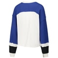 thumbnail image 3 of Women's '47 Cream Indianapolis Colts Double Header Curve Raglan Long Sleeve Crop Top, 3 of 3