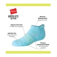 thumbnail image 2 of Hanes Absolute Active Girls' Heel Shield Socks Pack, 4-Pack, Moisture Wicking Cool Tones S, 2 of 4