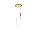 thumbnail image 1 of Elegant Lighting 5203D12G Ruelle 3 Plafonniers avec Suspension&44; Or, 1 of 1