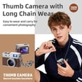 thumbnail image 1 of Mini Camera 1080P HD Camera, Portable Pocket Camera One Click Photo Video Loop Recording Rechargeable Battery, Small Camera for Travel Sports Daily Recording Security Use, 1 of 6