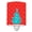 Red Teal, variant on Christmas Tree Red & Green Ceramic Night Light