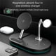 thumbnail image 2 of Soporte cargador inalámbrico magnético de 15 W con estación de carga rápida para iPhone 15, 14, 13 Pro Max/Apple Watch SE 9, 8, 7/AirPods 3, 2, 2 of 5