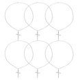 thumbnail image 1 of GOOHOCHY 6Ud Collar De Para Con Colgante Cruz De Fe En Inoxidable, 1 of 7
