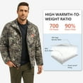 thumbnail image 3 of BASSDASH Men’s Puffy Down Jacket 700FP Packable Water Resistant Puffer Insulated Warm Coat for Hunting Fishing Hiking FS49M, 3 of 8
