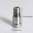 thumbnail image 3 of TopLLC 1pc/2pc/3pc/4pc Stainless Steel Auto Parts Joint Extension Adapter With Built-in Filter Extend connector, 3 of 9