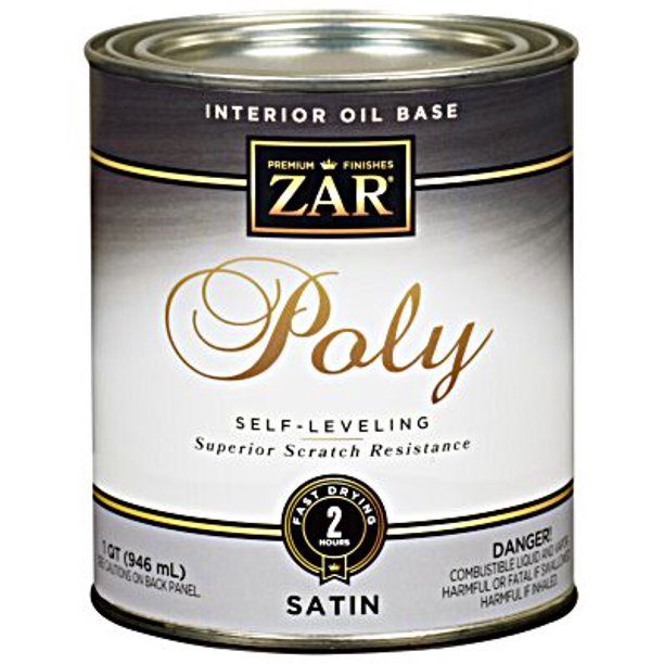 UGL 32912 Zar Clear Satin Ultra Interior Oil Based Polyurethane Quart