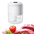 thumbnail image 3 of de eléctrica USB, cortadora de trituradas, verduras, jengibre, carne, chile, , trituradora, cortadora, licuadora, herramient Blanco 250ml BLESIY Picadora de ajo eléctrica, 3 of 8