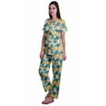 thumbnail image 2 of Moomaya Printed WoMen's Pajamas Loungewear Pj Sets Cotton Casual Nightwear, 2 of 6