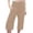 Khaki, variant on Women's Curvy Linen Pants Straight Leg Resistant Fade Resistant Mint Green XL