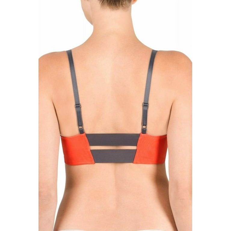 Natori TIGER LILY IRON GREY Zen Contour Convertible Sports Bra US