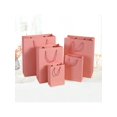 thumbnail image 1 of 1pc Pink Kraft Paper Gift Bag/ Shopping Bag/ Take-Out Bag/ Jewelry Packaging Bag With Handle, 1 of 5
