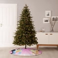 thumbnail image 4 of Lsque Bluey Print Christmas Tree Skirt with Ties and Velcro,Xmas Holiday Decorations, Adjustable Tree Skirt-48", 4 of 6