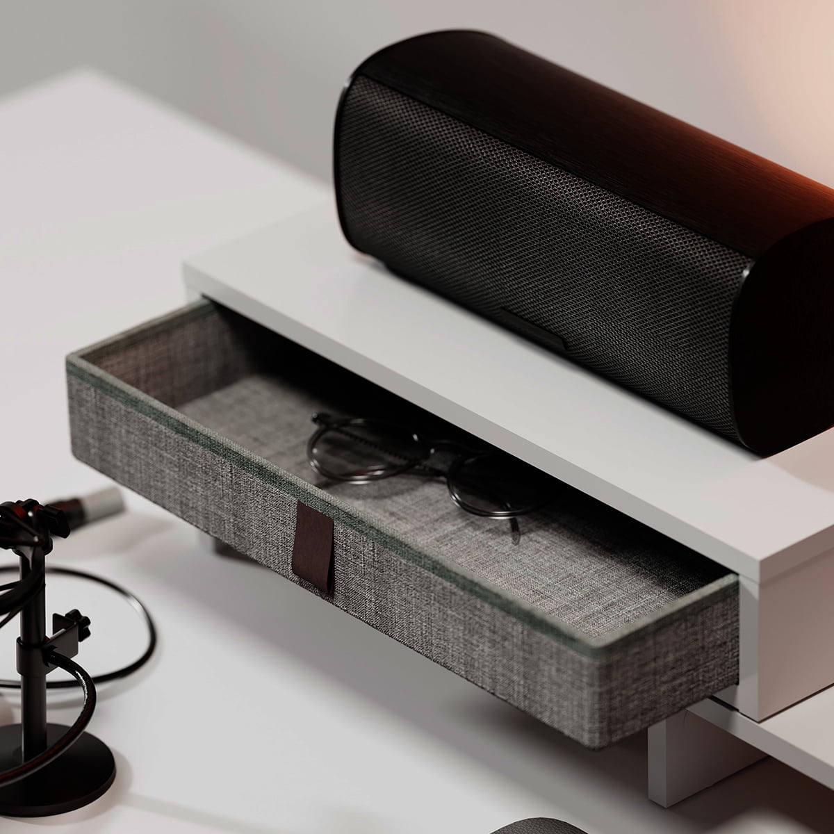 Fenge Computer Monitor Riser Stand with Drawer for 2 or 3 Monitors