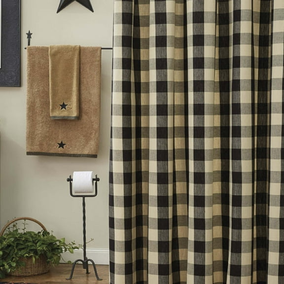 Park Designs Wicklow Shower Curtain - Black
