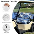 thumbnail image 6 of Uorisanigo Golf Cart Seat Cover 2 Pcs Comfortable Blue Hibiscus Flowers Seat Towel Blanket Polyester Dress UP Older Golf Cart Seats for Most 2 Passenger Club Car, 6 of 7