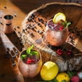 thumbnail image 2 of Mule Copper Mugs Set of 2 - Solid Copper Handcrafted Copper Mugs, 2 of 4