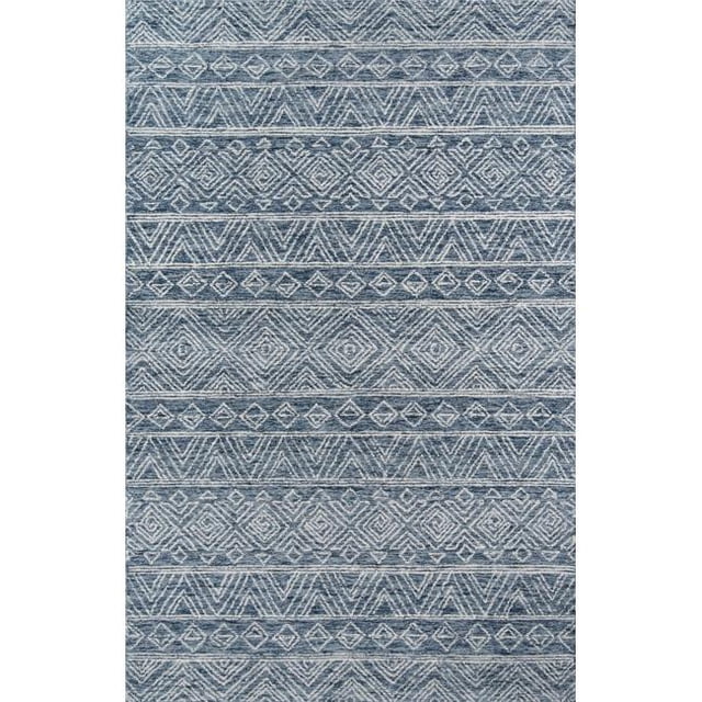 Momeni MALLOMRC-2DNM3656 3 ft. 6 in. x 5 ft. 6 in. Mallorca-2 Hand Hooked Rectangle Area Rug - Denim