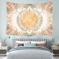 thumbnail image 3 of Bohemian Tapestry Wall Hanging,Boho Sun Neutral Botanical Tapestries for Living Room Bedroom Decor,Boho Wall Art, Photography Background,80"x60", Earthy Tones, 3 of 6
