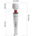 thumbnail image 2 of Upgraded Personal Cordless Wand Massager with 10 Powerful Magic Vibrations, Handheld Electric Back Massager Wand for Deep Full Body Massage and Pain Relief, White, 2 of 5