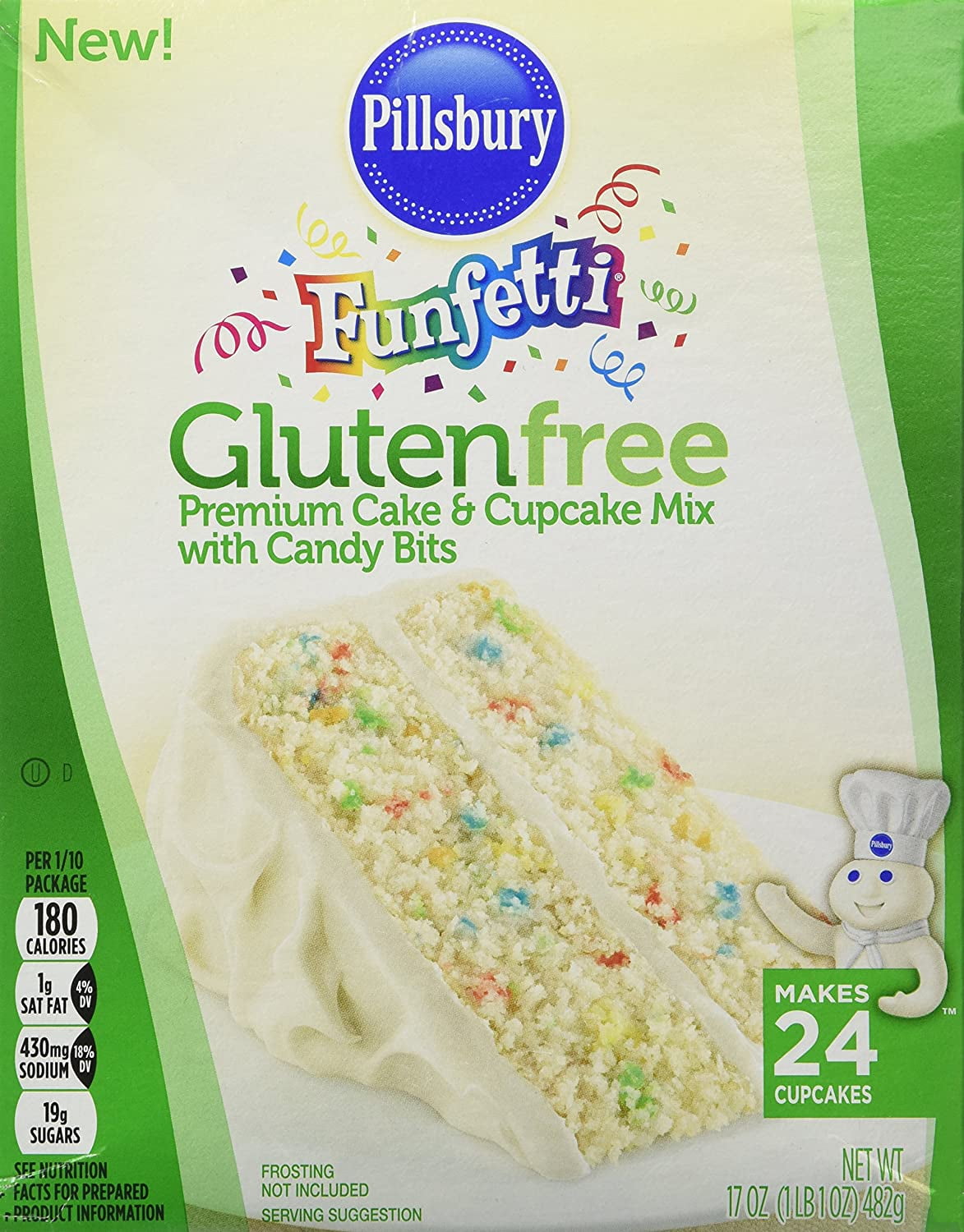 Pillsbury Funfetti Gluten Free Premium Cake &amp; Cupcake Mix
