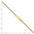 thumbnail image 3 of 14K Yellow Gold bracelet ID Link, 7 in 4.5 mm 2.5 Polished with Semi-Solid Cuban, 3 of 3