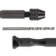 thumbnail image 2 of Mini Micro Aluminum Hand Drill With Keyless Chuck +10x Alloy Steel Twist Drills Rotary Tools Wood Drilling, 2 of 4
