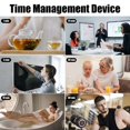 thumbnail image 5 of Hexagon Flip Timer with Mute & Alarm Function- Kitchen Timer Easy to Use -Time Management Pomodoro Timer for Kids White, 5 of 5