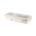 thumbnail image 3 of Lunch Box Stainless Steel Bento Box with Lid, Double Layer Insulated Lunch Container, Leakproof Food Jar, Microwave Safe, Portable for Office, Office, Picnic, Outdoor （700ml）, 3 of 7