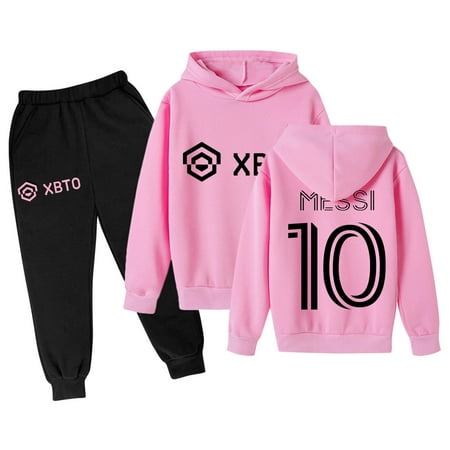 

Sweatshirt Girls Kids Boys Kids Hooded Tracksuit Unisex Two Piece Fall Winter Outfits Hoodie Sweatshirt+Sweatpants Set