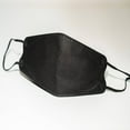 thumbnail image 4 of POINTERTECK Masque Facial Jetable Noir 4 Plis - Bords Festonnés Masques Pliables - Lot de 25, 4 of 5