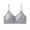 Gray, variant on Women Solid Color Adjustable Thin Strap Side Coverage Bras