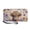 Calf Floral Design, variant on Geometric Pattern Long Purse, Large Capacity Zip around Womens Wallets for Travel Shopping Daily Use