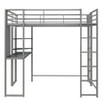 thumbnail image 3 of DHP Abode Twin Size Metal Loft Bed, 3 of 8