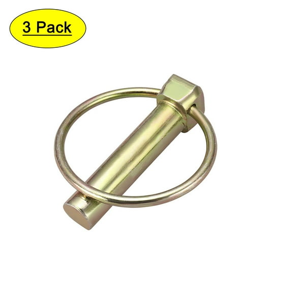 Linch Pin with Ring 12mm x 50mm Trailer Pins Assortment Kit for Boat Kayak Canoe Trailer Trolley Horsebox 3 Pcs