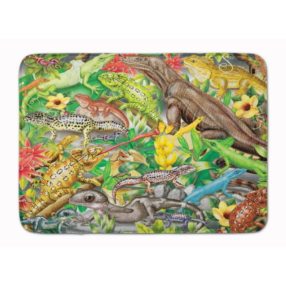 Lizard Jungle Machine Washable Memory Foam Mat