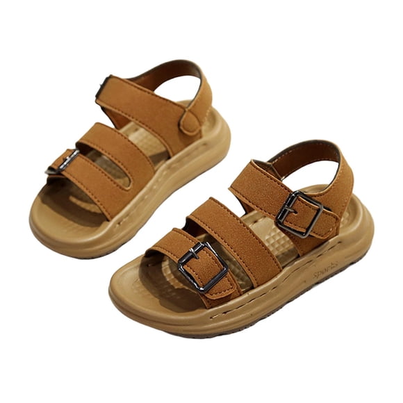 RXMEKW Soft-Soled Casual Sandals for Girls Beach Shoes with Artificial Leather Upper in Assorted Colors