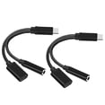 thumbnail image 1 of Miangastore Type-C Converters Black 2Pack 5.2x1.2in, 1 of 9