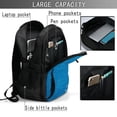 thumbnail image 4 of Balery Blue Christmas Mochila con carga USB para hombre y mujer - Mochila impermeable y antirrobo para portátil con puerto USB para viajes, trabajo, estudios y universidad, 4 of 7