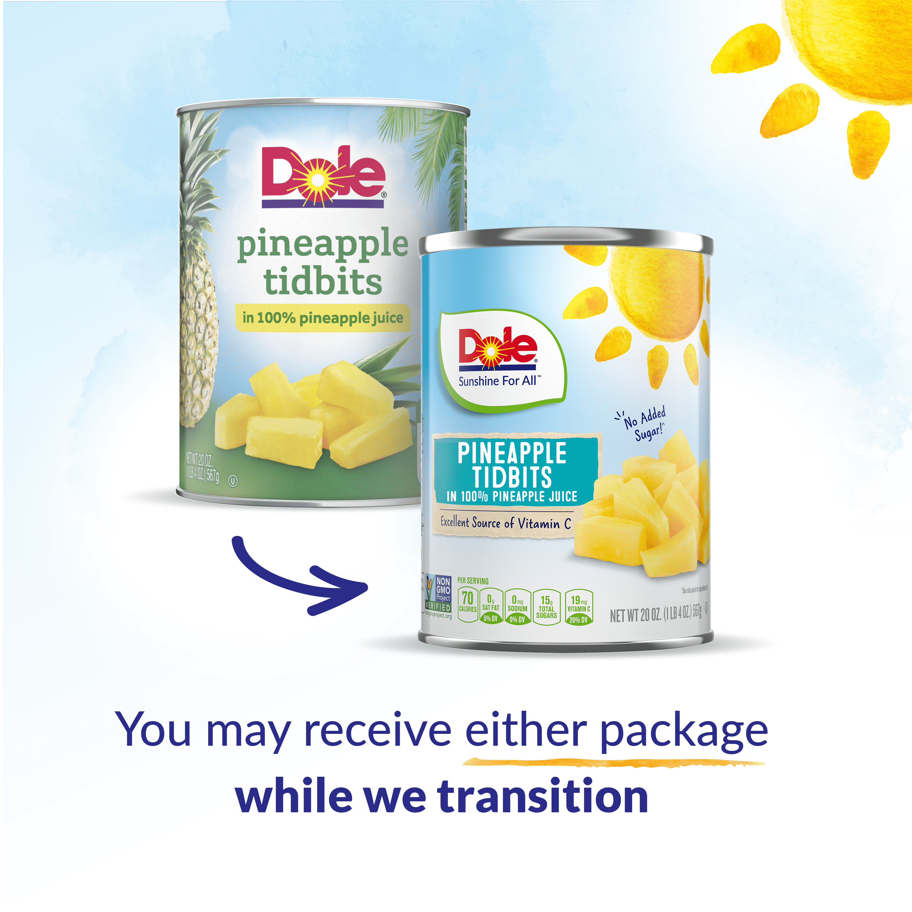 Dole Individually Quick Frozen Pineapple Tidbits, 28885 (23019170)