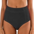 thumbnail image 4 of Kpoplk Women's High Waisted Bikini Bottom Full Coverage Bathing Suit Swim Bottoms Tummy Control Swimsuit Shorts Size XL,Black, 4 of 9