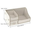 thumbnail image 2 of RUNROTOO Wooden Medicine Organizer Storage Box with Handle Beige Color Handy Size 10.2x6.8x5.1 Inches, 2 of 3