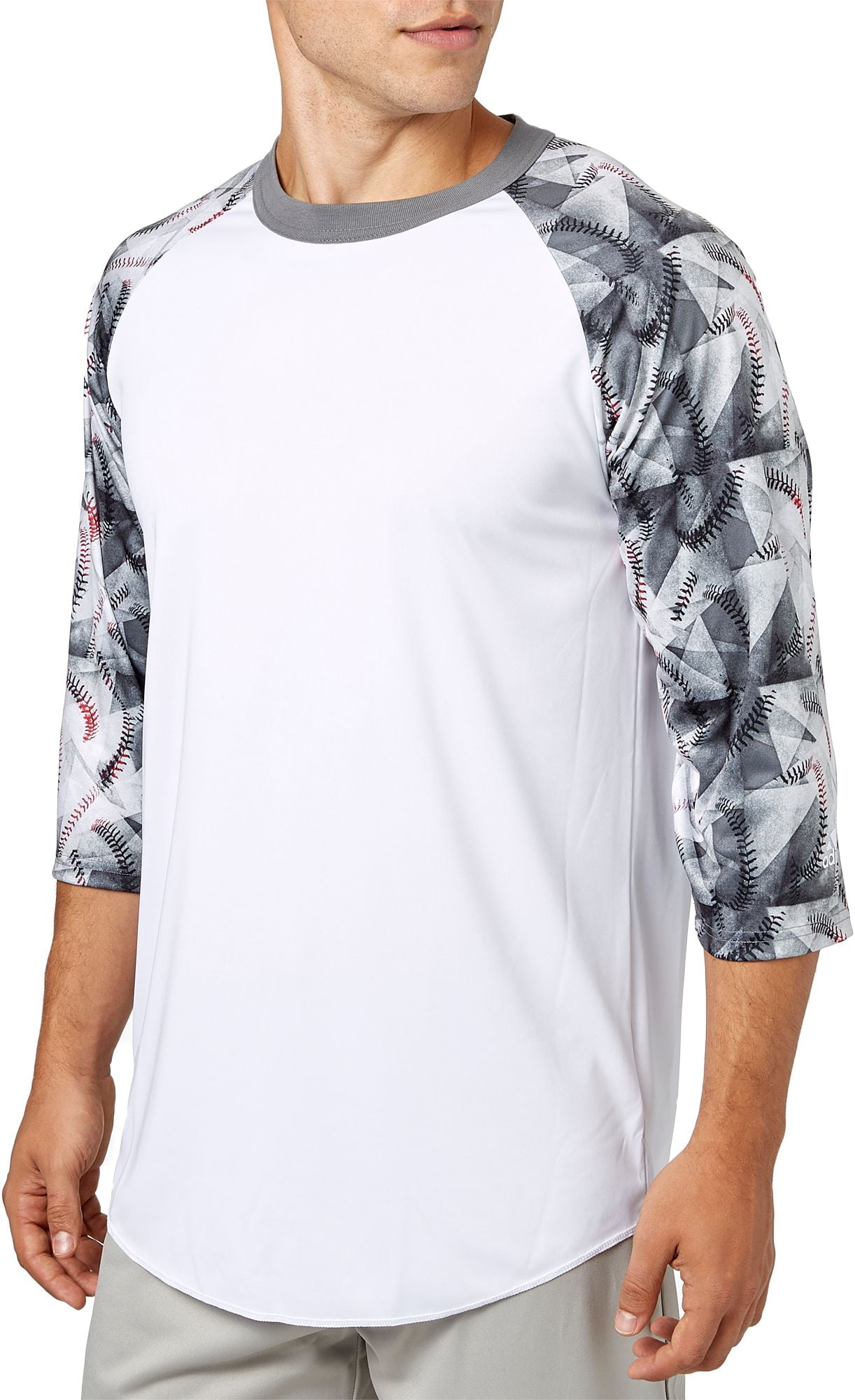 Adidas adidas Men's Triple Stripe Â¾ Sleeve Baseball Shirt Walmart