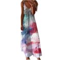 thumbnail image 2 of FcBaudy Camisole Sans Manches Col en V, Robes d'Été pour Femmes, Robes Sans Manches Mode Imprimée Bretelles Robes Femmes, 2 of 5