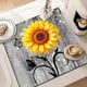 thumbnail image 3 of Flowers Washer Dryer Dust Cover Mat For Top Washing Machine, 3 of 5