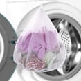 thumbnail image 4 of Reusable Drawstring Laundry Bag Fine Mesh Nylon Laundry Bags Nylon Laundry Bag with Drawstring for Bras Lingerie Socks Stockings 3Packs 50*70, 4 of 5