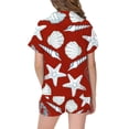 thumbnail image 4 of RMGVDSD Girls Clothes 2PCS Outfit Girls Pajamas Set Cartoon Print Short Sleeve Shirt And Shorts Sleepwear Set Kids Soft Comfortable Loungewear Outfits 10-11 Years, 4 of 4