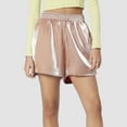 thumbnail image 2 of Pantalones cortos casuales de verano para mujer: corte holgado en forma de A, pierna ancha, cintura alta elástica, ligeros y transpirables para el día a día y actividades al aire libre (tallas S-XL), 2 of 4