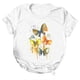 thumbnail image 4 of Gibobby Playera Manga Corta para Mujer Mujeres Casual Top Camisas Impreso Camiseta Manga Corta Suelta Temperamento Camiseta O-cuello Top Camisa(Blanco,CH), 4 of 5