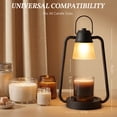 thumbnail image 5 of Candle Warmer Lamp with Timer and Dimmer, Electric Wax Melt Warmer for Jar Candles, Adjustable Height Dimmable Candle Lamp, Flameless Home Decor Gift for Bedroom Living Room Office, 5 of 10
